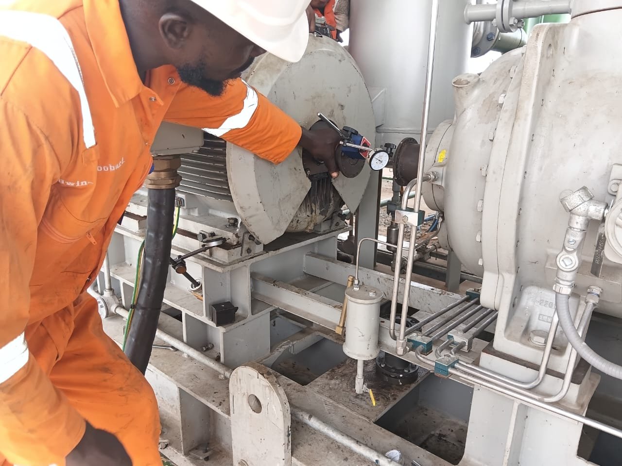 Project completion team on site